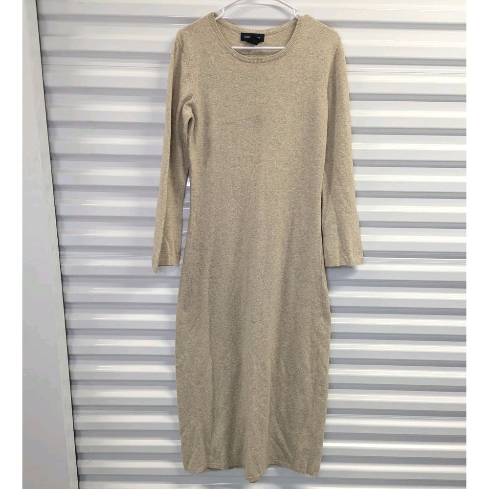 Quiet Luxury Lambswool Cashmere Angora Maxi Sweater Dress Boston Proper S